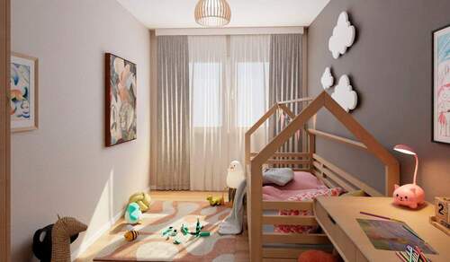 Das zweite Schlafzimmer für die Nutzung als Kinder - 3 Zimmer Etagenwohnung in Zossen