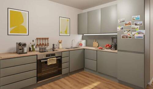 Offene Wohnküche - Etagenwohnung mit 127,80 m&sup2; in Düsseldorf zum Kaufen