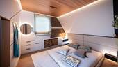 Schlafzimmer OG als Einrichtungsbeispiel (KI generiert) - 