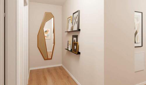 Flur in der Maisonettewohnung - 