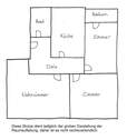 Skizze zur Raumaufteilung - 