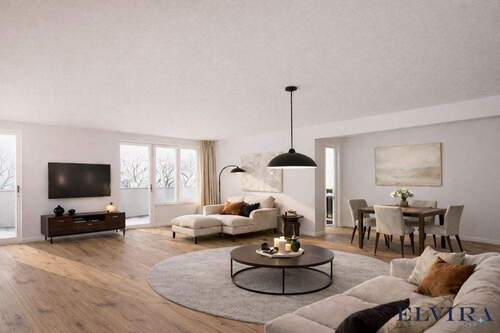 Wohnzimmer - ELVIRA - Laim, wunderschöne 3 Zimmer-Wohnung mit Südbalkon.