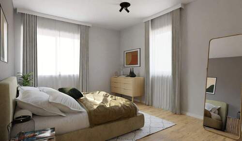 Ein geräumiges Schlafzimmer, in dem Sie so richtig - 