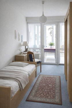 Schlafzimmer mit Wintergarten - Etagenwohnung mit 87,60 m&sup2; in Falkensee zum Kaufen