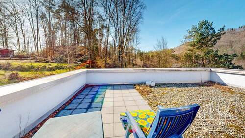 Dachterrasse mit Wald- und Dorfblick - 