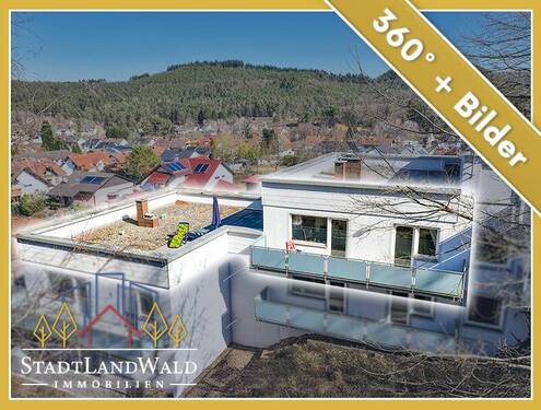 Titelbild-Exposé - Exklusives Wohnen am Waldrand - 2-Zimmer-Wohnung mit Dachterrasse und herrlichem Blick