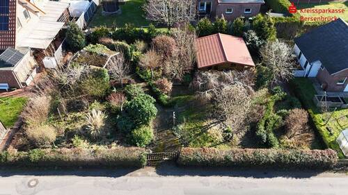 Luftbild Westansicht - Grundstück zum Kaufen in Gehrde