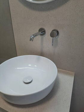 moderner Waschplatz - Elegantes LUXUS 1,5 Zimmer Apartment hochwertigst kpl. saniert, Parkett, Vollküche, Traumausblick