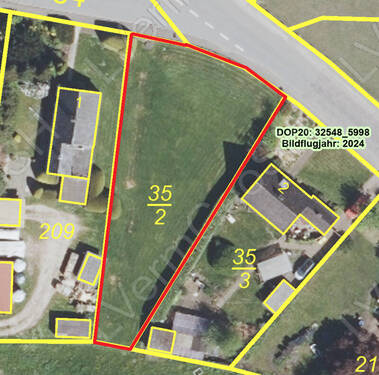 Ausschnitt Luftbild - 820 m² große Baulücke im §34-er Gebiet - 24594 Heinkenborstel