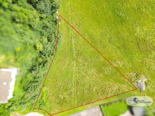 Luftansicht Grundstück - Exklusives Baugrundstück in Alleinlage und unverbaubarem Bergblick