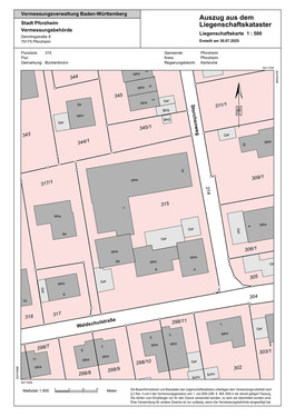 Liegenschaftskarte - 