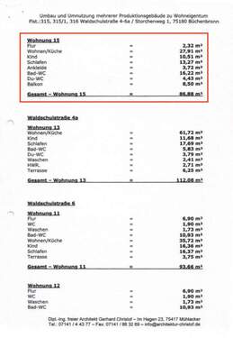 Flächenberechnung - 