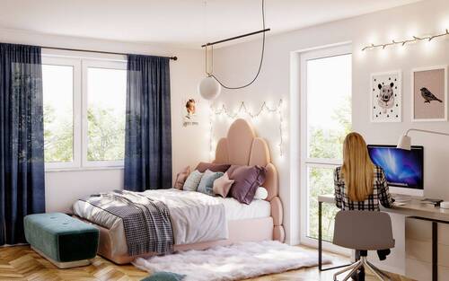 Bis zu 3 Kinderzimmer problemlos möglich - 