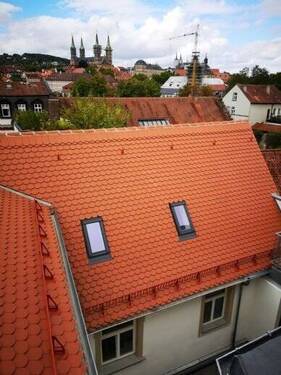 Blick vom Vorderhaus auf das Hofhaus - 