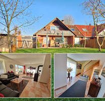 DHH mit Einfamilienhaus-Charakter = Größe & Aufteilung Toller Garten ! Mit Garage ! - Varel