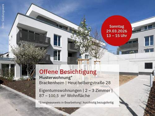 Offene Besichtigung: 29.03.2026 - 3-Zimmer-Wohnung in Brackenheim »Theodor-Heuss-Siedlung Haus 2«