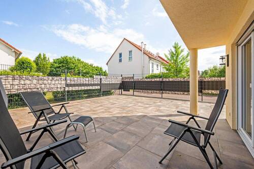 Terrasse - Doppelhaushälfte mit 141,00 m&sup2; in Weiterstadt zum Kaufen