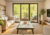 Wohnbereich (Visualisierung) - Ihr neues Zuhause in Bestlage: Großzügige 3-Zimmer-Wohnung – provisionsfrei