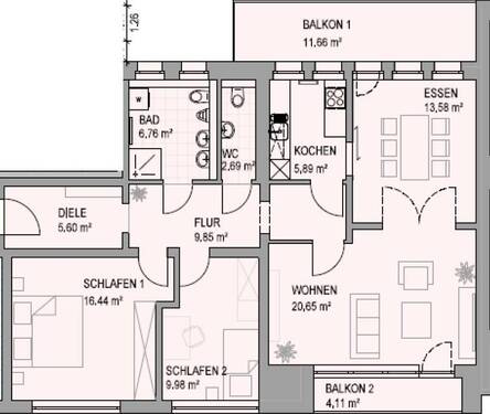  Wohnung 1 - 