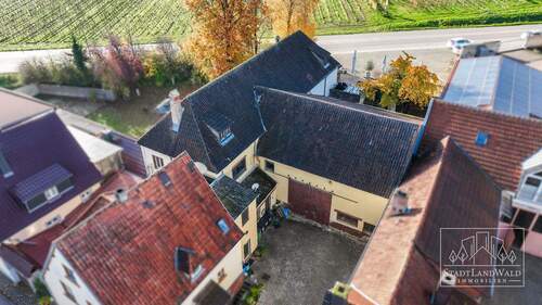 Luftbild Scheune - Einfamilienhaus in Ilbesheim bei Landau in der Pfalz