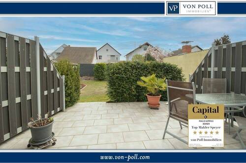 Titelbild - Moderne und helle Erdgeschosswohnung mit Garten und Garage