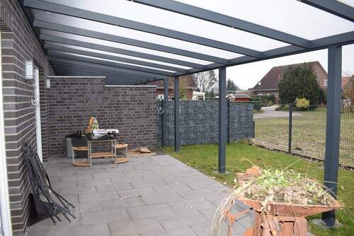 überdachte Terrasse - 4 Zimmer Doppelhaushälfte zur Miete in Barßel / OT Neuland