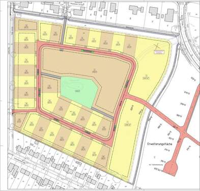 Flächenplan - Grundstück in Wesselburen
