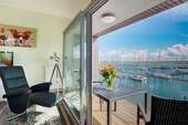 Aussicht Balkon Jachthafen - Charmante Ferienwohnung in bester Ostseelage - Ihr Investment mit Herz und Aussicht!