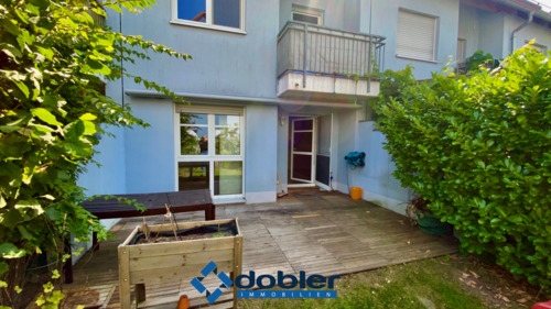 Südwestansicht mit Terrasse - 6 Zimmer Mehrfamilienhaus, Wohnhaus zur Miete in Fürth