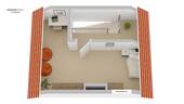 Grundriss Dachgeschoss 3D - 