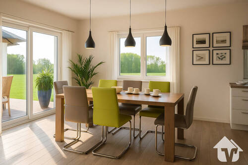 Essbereich Visualisierung - Doppelhaushälfte mit 118,10 m&sup2; in Bad Laer zum Kaufen