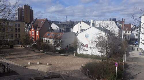 Blick auf den Rosengarten und die Wilhelmstraße - 