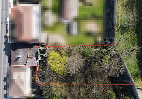 Drohnenaufnahme Grundstück - Baugrundstück in der Bamberger Altstadt - seltene Chance am Michelsberg