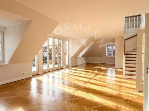 Blick zur Terrasse - 4 Zimmer Etagenwohnung in Düsseldorf