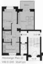 Grundriss Wohnung - Hochparterre - 2 Zimmer Etagenwohnung zur Miete in Dresden