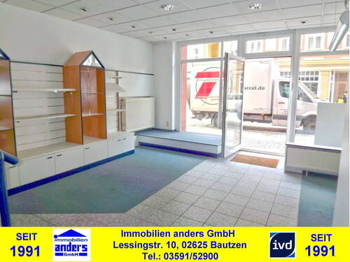 Ansicht Schaufenster - Ladenlokal in sehr guter Geschäftslage in Bautzen