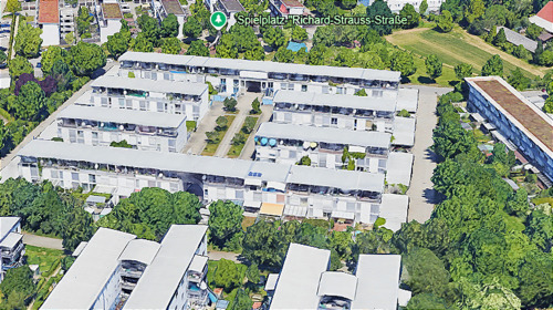 Ansicht Wohnanlage - Geräumiges RMH mit EBK, ideal für junge Familie