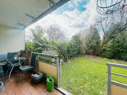 Balkon mit Zugang zum Garten - 