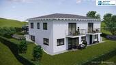 Visualisierung Außen Gartenansicht - Neubauprojekt in Pleinting - Moderne 4-Zimmerwohnung mit Zukunft!