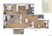 Grundriss Wohnung Erdgeschoss - 4 Zimmer Terrassenwohnung in Vilshofen an der Donau