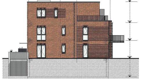 Haus I Ansicht Seite - 2 Zimmer Etagenwohnung in Norderstedt