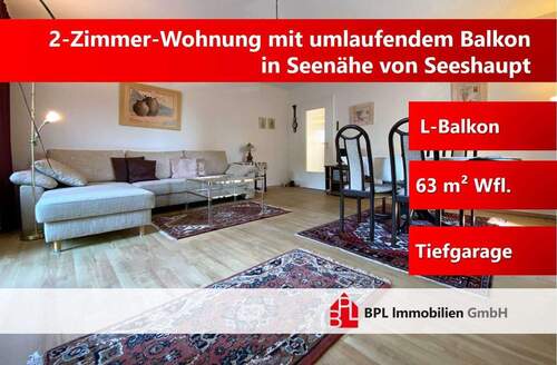 Titelbild - Seeshaupt am Starnberger See - Charmante 2-Zimmer Wohnung im 1.OG mit umlaufendem Balkon