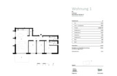 Grundriss Wohnung Nr. 1 - 