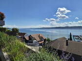 Aussicht Balkon - Exklusive Premiumwohnung mit spektakulärer 180°-Seesicht und großer Einzelgarage