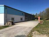 Halle Ansicht OST Rolltor - Gewerbehalle (Produktionshalle) inkl. Lager-, Büro- & Wohnflächen
