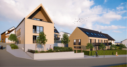 BHG Koppengasse, Binzen - Neubauprojekt in Binzen: 2-Zimmer Wohnung im 1. OG mit TG-Stellplatz in einem Mehrfamilienhaus