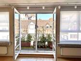 Der Balkon - Stuttgart-West: Stilvolle 2-Zimmer-Loftwohnung in ehemaligem Fabrikgebäude