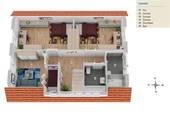 Grundrissvisualisierung_Dachgeschoss - 