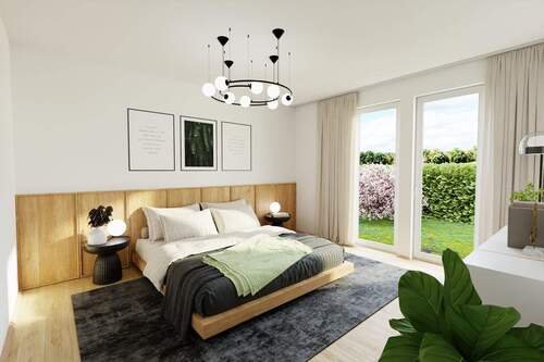 Visualisierung Schlafen - 4 Zimmer Bungalow in Aletshausen