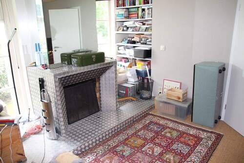 WOHNZIMMER MIT KAMIN - 